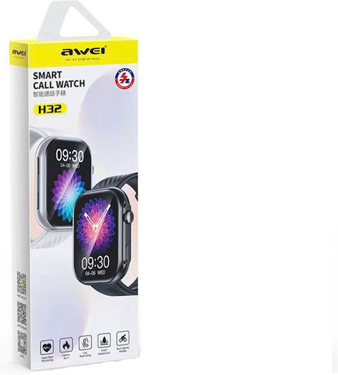 Awei H32 Smartwatch with Heart Rate Monitor (Black) vue 2