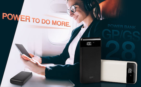 Silicon Power GS28 Power Bank 20000mAh with 2 USB-A Ports White vue 5