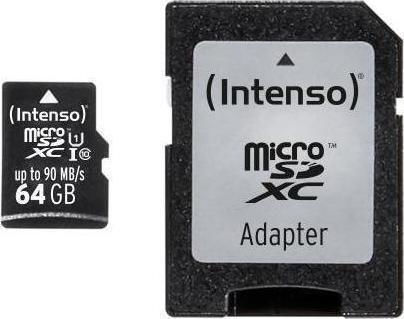Intenso Professional microSDXC 64GB U1 UHS-I 90MB/s With Adapter