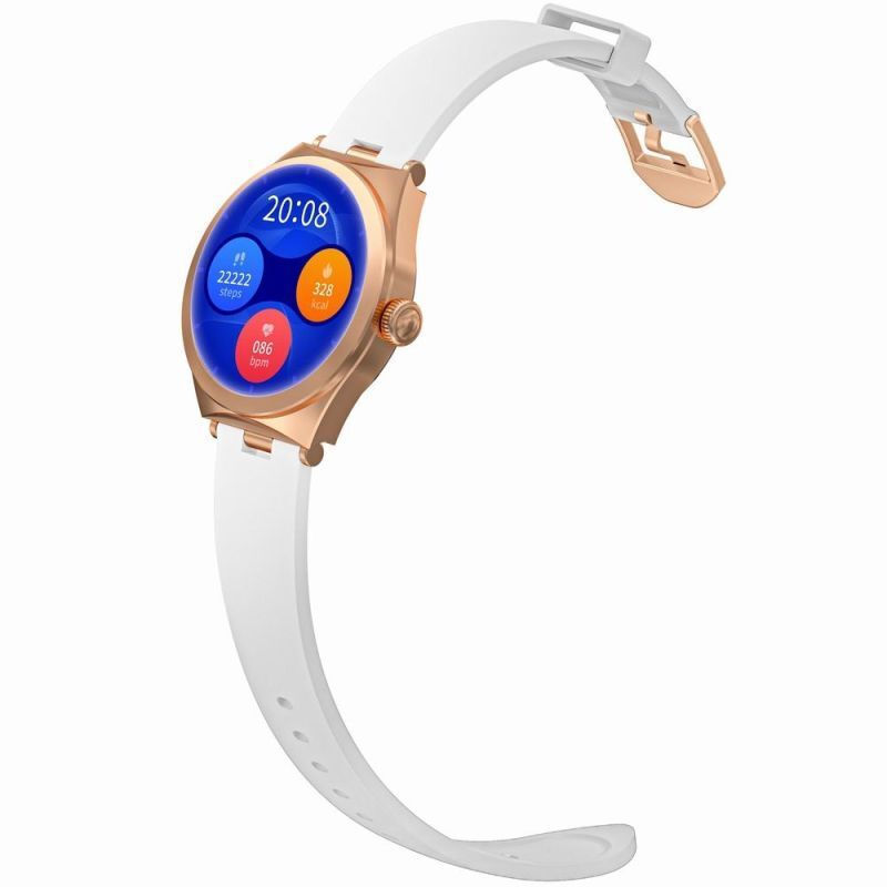 Smartwatch Gravity Rose Gold White Gt25-4 vue 3