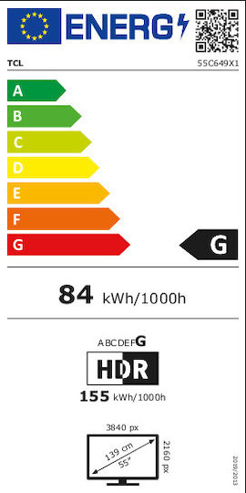 TCL Smart Television 55" 4K UHD QLED 55C649 HDR (2023) view 5