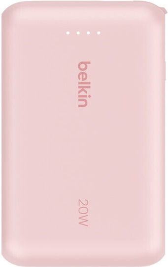 Belkin BoostCharge Power Bank 10000mAh 20W with USB-C Port Pink vue 2