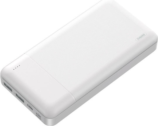 Remax RPP-167 Power Bank 30000mAh with 2 USB-A Ports White