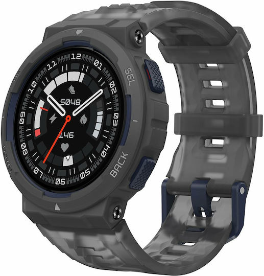 Amazfit Active Edge 46mm Waterproof Smartwatch with Heart Rate Monitor (Midnight Pulse)