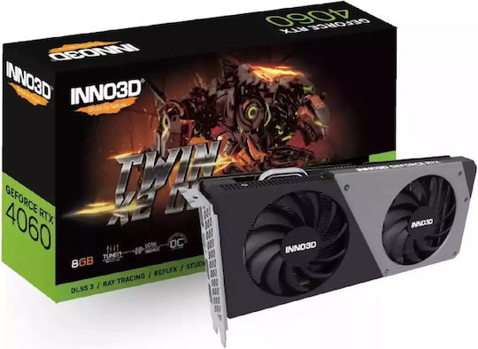 Inno 3D GeForce RTX 4060 8GB GDDR6 Twin X2 OC Graphics Card view 1