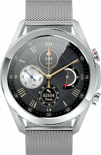DAS.4 SL22 Smartwatch with Heart Rate Monitor (Silver)