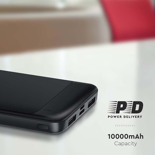 V-TAC 7833 Power Bank 10000mAh with USB-A Port and USB-C Port Black view 6
