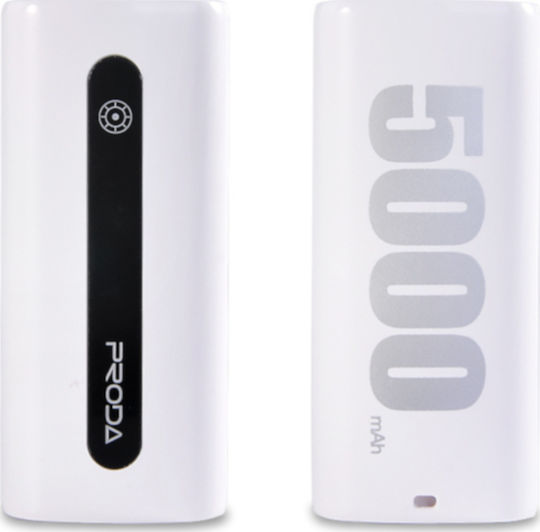 Remax PPL-15 Power Bank 5000mAh with USB-A Port White view 1