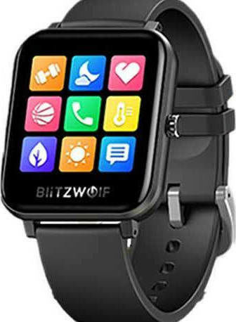 BlitzWolf BW-GTC Smartwatch with Heart Rate Monitor (Black) view 2