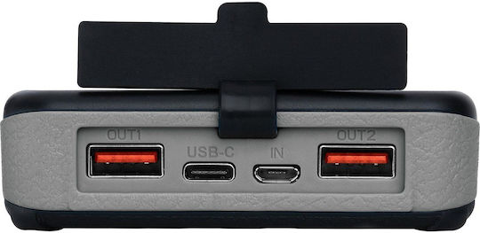 Sandberg Solar 6 Panel Solar Power Bank 20000mAh 7.5W with 2 USB-A Ports and USB-C Port Black view 6