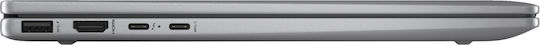 HP Envy x360 14-fc0008nv 14" IPS FHD+ Touchscreen (Ultra 5-125U/16GB/512GB SSD/W11 Home) Natural Silver (GR Keyboard) view 8