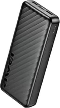 Awei P6K Pro Power Bank 20000mAh with 2 USB-A Ports Black