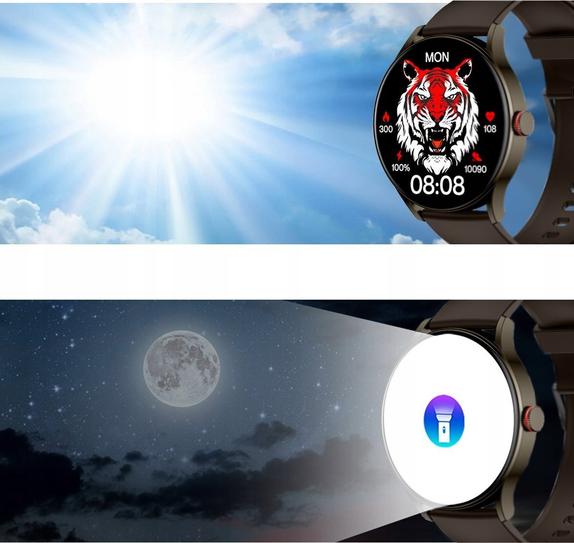 Imilab Imiki TG1 45mm Smartwatch with Heart Rate Monitor (Brown) view 4