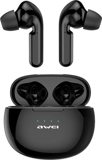 Awei T15 In-ear Bluetooth Handsfree Earphones with Charging Case Black view 2