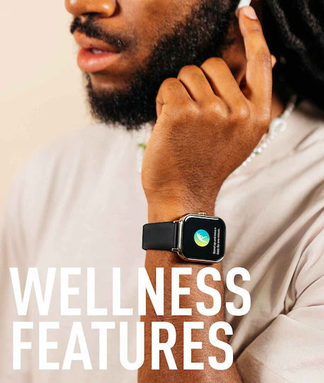 Reflex Active Series 23 Smartwatch with Heart Rate Monitor (Black Gold Plated) view 2