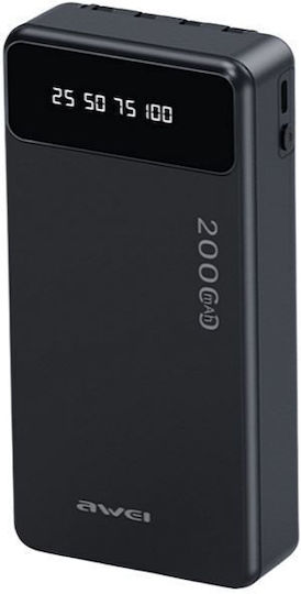 with Flashlight Power Bank 20000mAh with 2 USB-A Ports Pink view 3