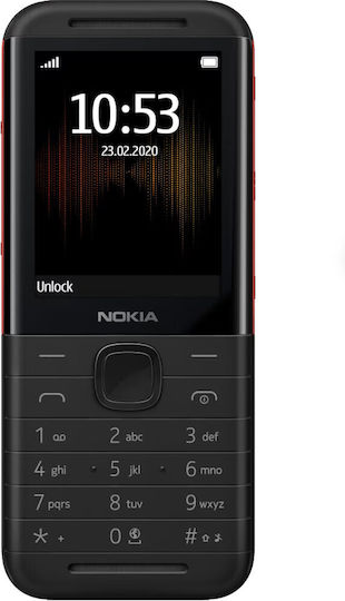 Nokia 5310 (2024) Dual SIM Mobile with Buttons (English Menu) Black/Red view 2
