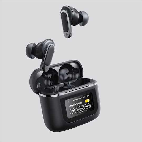 Ezra M-V8 In-ear Bluetooth Handsfree Earphones with Sweat Resistance and Charging Case Black vue 2