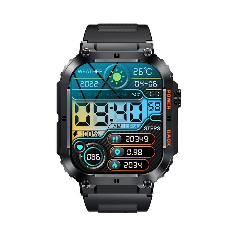 Veltori VT200-1 Smartwatch with Heart Rate Monitor Black view 2