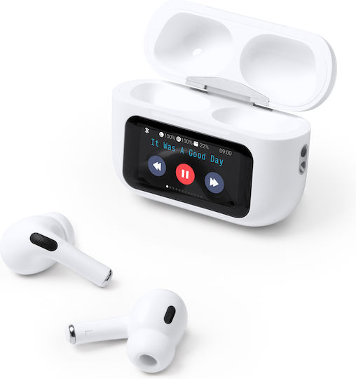 Marcus In-ear Bluetooth Handsfree Earphones with Charging Case White view 1