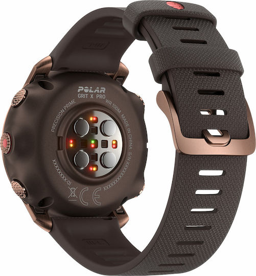 Polar Grit X Pro Waterproof Smartwatch with Heart Rate Monitor (Copper) view 3