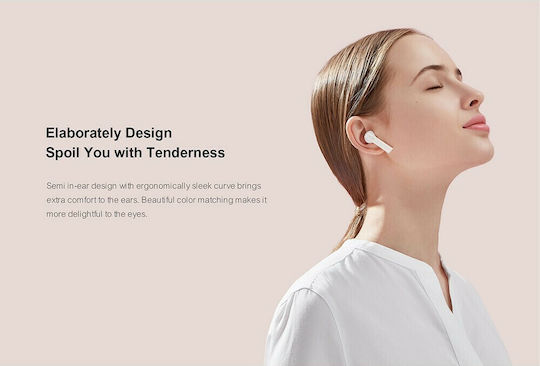 Haylou MoriPods T33 Earbud Bluetooth Handsfree Earphones with Charging Case White Ansicht 9
