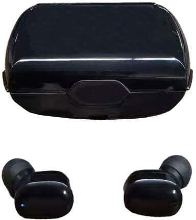 E30 In-ear Bluetooth Handsfree Earphones with Charging Case Black view 1