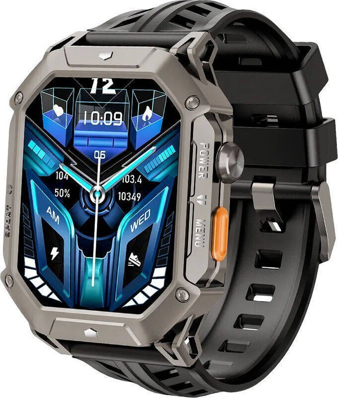 Rubicon Smartwatch Rncf24 Gray Silicone Bt Call Conversations