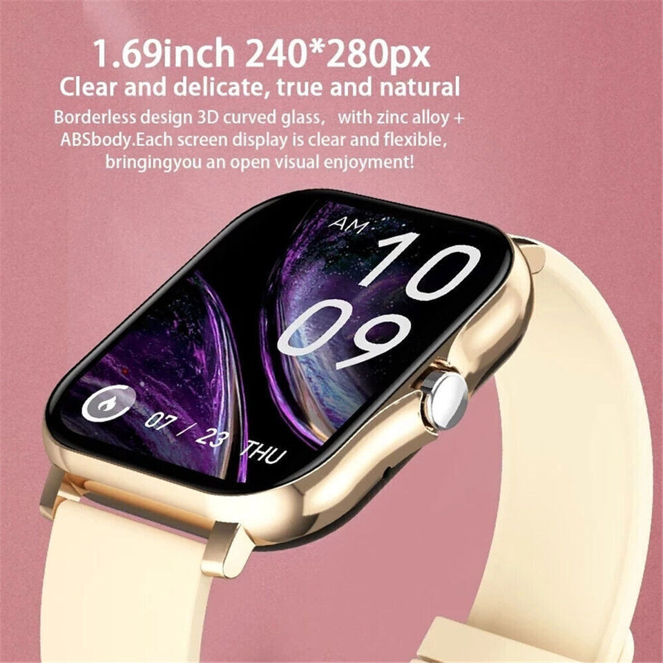 Y13 Stainless Steel Smartwatch with Heart Rate Monitor Gold view 8