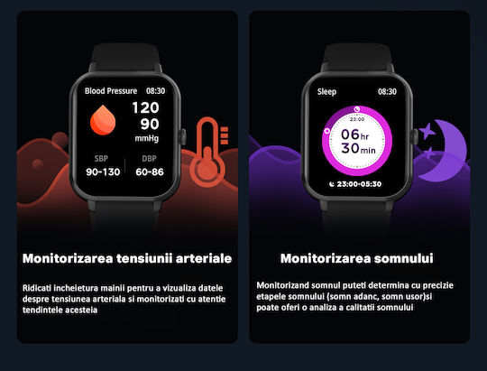 Vichema Tech Smartwatch Fitness Bracelet Full Touch Display 1.83ʺ Hd 3d Sound Bluetooth Call Voice Assistant Ip67 Games App Notifications Sports Health Monitoring 100+ Modes view 6