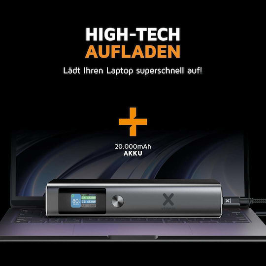 Xtorm Nova Pro Power Bank 20000mAh 130W with USB-A Port and 2 USB-C Ports Power Delivery Gray vue 6