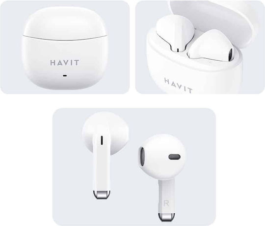 Havit TW941 In-ear Bluetooth Handsfree Earphones with Charging Case White view 7