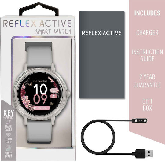 Reflex Active Series 25 Smartwatch with Heart Rate Monitor (Silver) vue 4