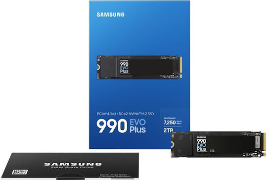 Samsung 990 EVO Plus SSD 2TB M.2 Type with PCI Express 4.0 Connection PS5 Compatible MZ-V9S2T0BW view 7