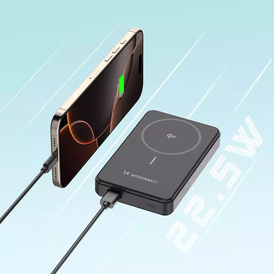 Wozinsky WLWP-10KA0Y3S Power Bank 10000mAh 22.5W with USB-A Port and USB-C Port Power Delivery Black vista 9