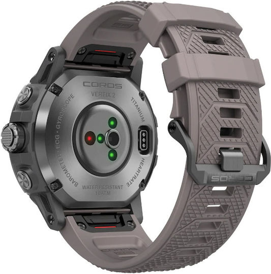 Coros Vertix 2 Titanium 50mm Waterproof Smartwatch with Heart Rate Monitor (Obsidian) view 3