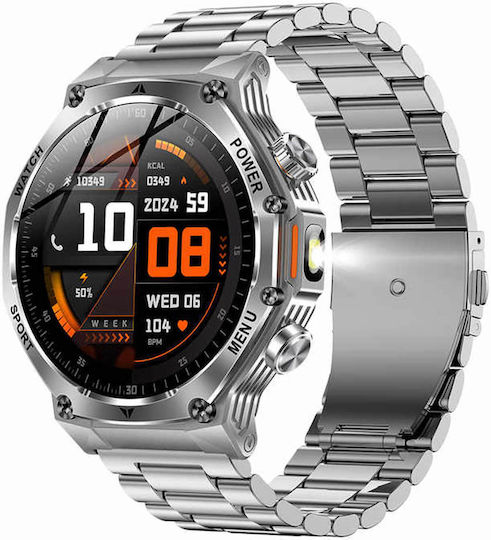 Microwear AK82 Smartwatch (Silver) view 1