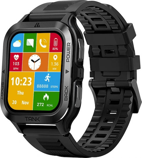 Kospet Stainless Steel Smartwatch (Black) view 1