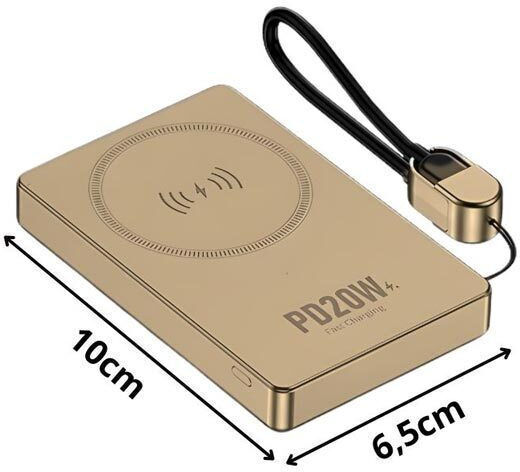 AT0639Z Power Bank 10000mAh 20W Power Delivery Gold view 2