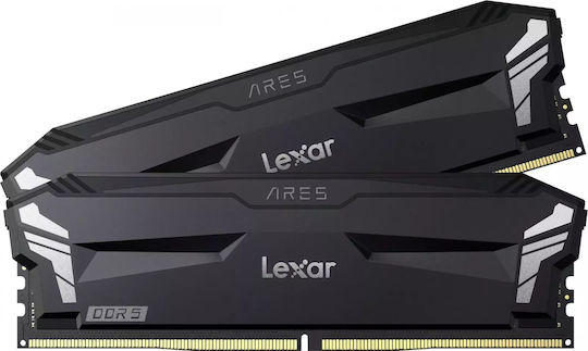 Lexar ARES Gaming DDR5 32GB RAM with 2x16GB Modules and Speed 6000 for Desktop LD5U16G60C320A-RGD