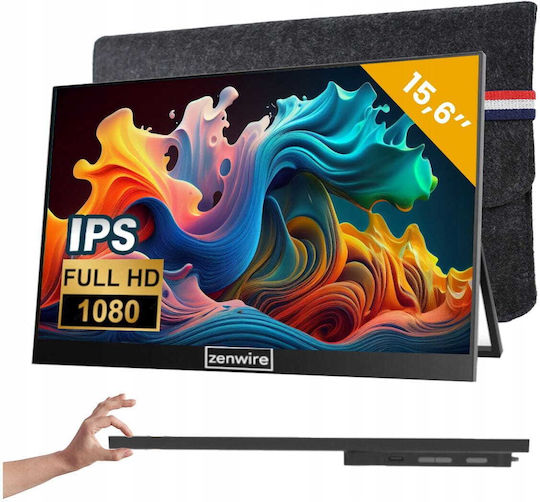 Zenwire M8P IPS HDR Portable Monitor 15.6" FHD 1920x1080 view 2