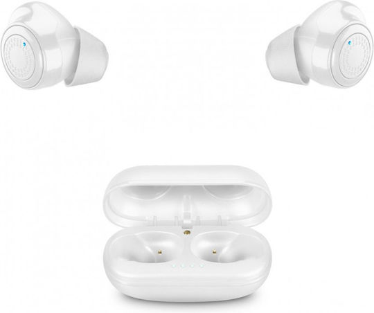 Cellular Line Petit In-ear Bluetooth Handsfree Earphones with Charging Case White view 4