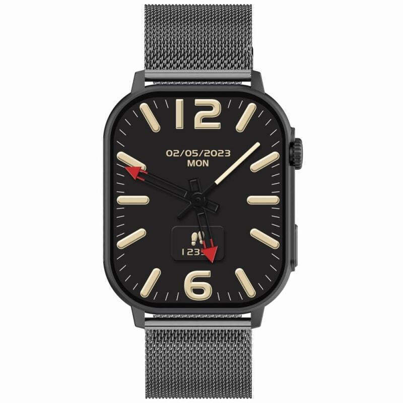 Gravity Gt15-4 Smartwatch Blue Silicone Strap + Bracelet vue 4