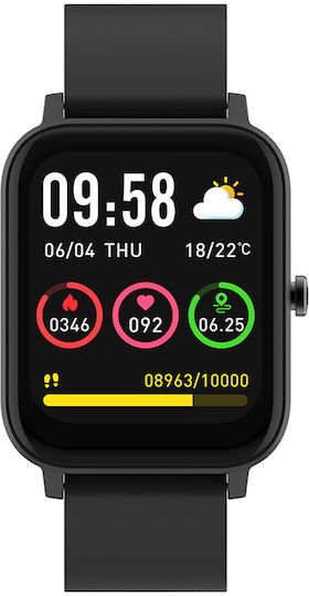 Forever Forevigo 3 SW-320 Smartwatch with Heart Rate Monitor (Black) view 2