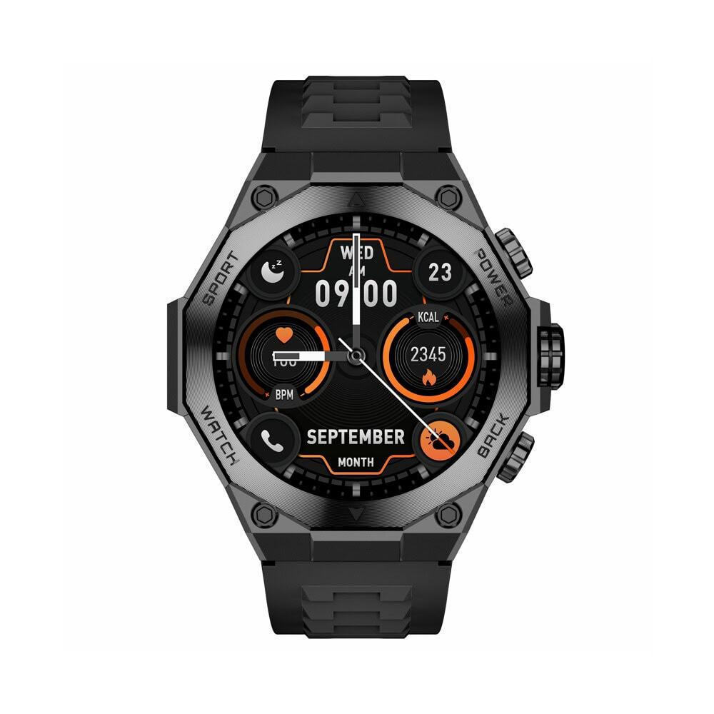 Aurafit AM18 Smartwatch with Heart Rate Monitor Black