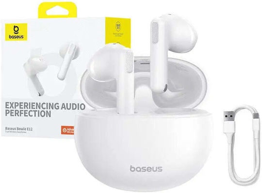 Baseus Bowie E12 In-ear Bluetooth Handsfree Earphones with Charging Case White view 7