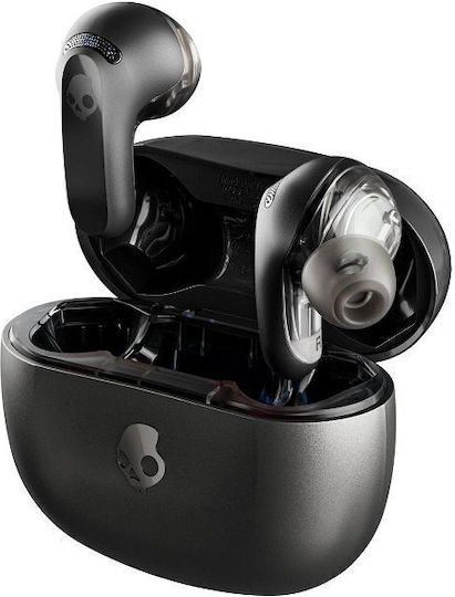 Skullcandy Rail In-ear Bluetooth Handsfree Earphones with Sweat Resistance and Charging Case Black