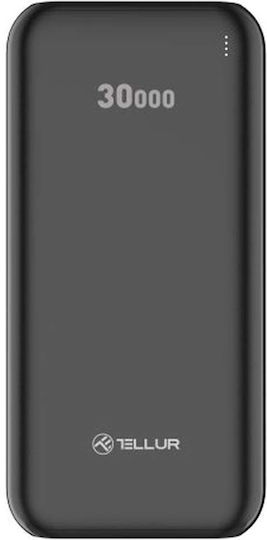Tellur PBC303 Power Bank 30000mAh with 2 USB-A Ports and 2 USB-C Ports Black