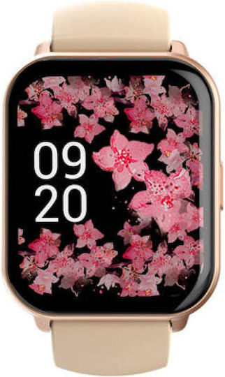 HiFuture FutureFit Zone 2 Smartwatch with Heart Rate Monitor (Pink)