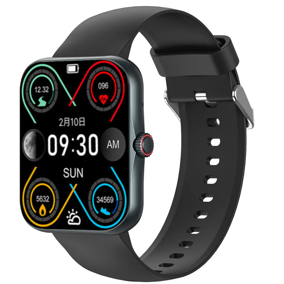 Sharp FiT Pro Aluminium Smartwatch with Heart Rate Monitor (Black)